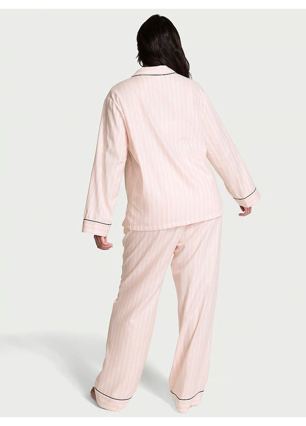 Комбінована всесезон фланелева піжама flannel long pajama set Victoria's Secret