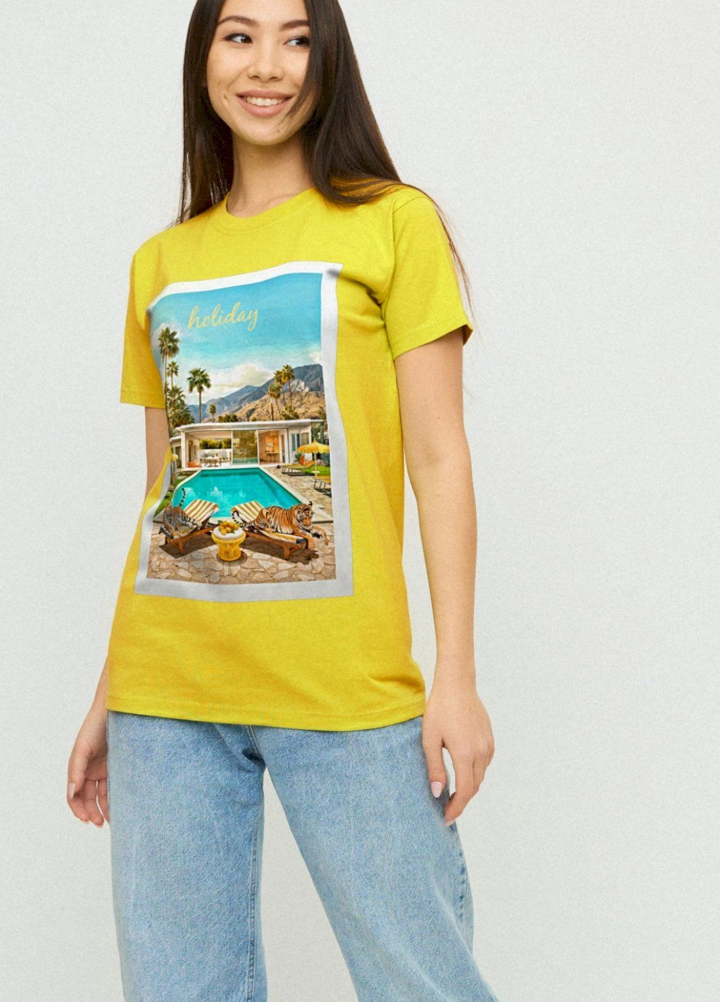 Футболка Boyfriend / air print / YAPPI - (237407712)