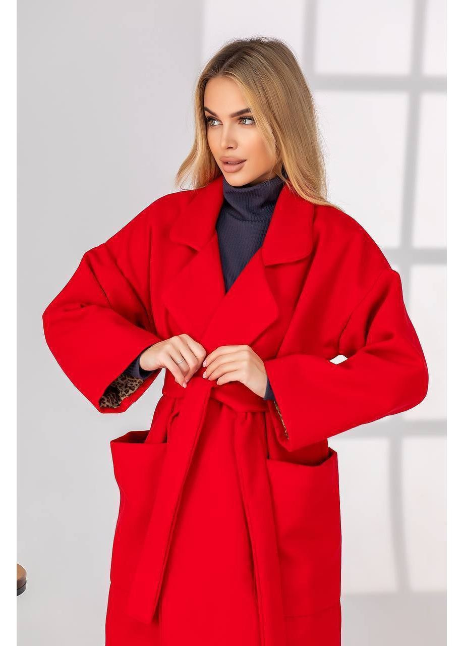 Червоне демісезонне Пальто Україна