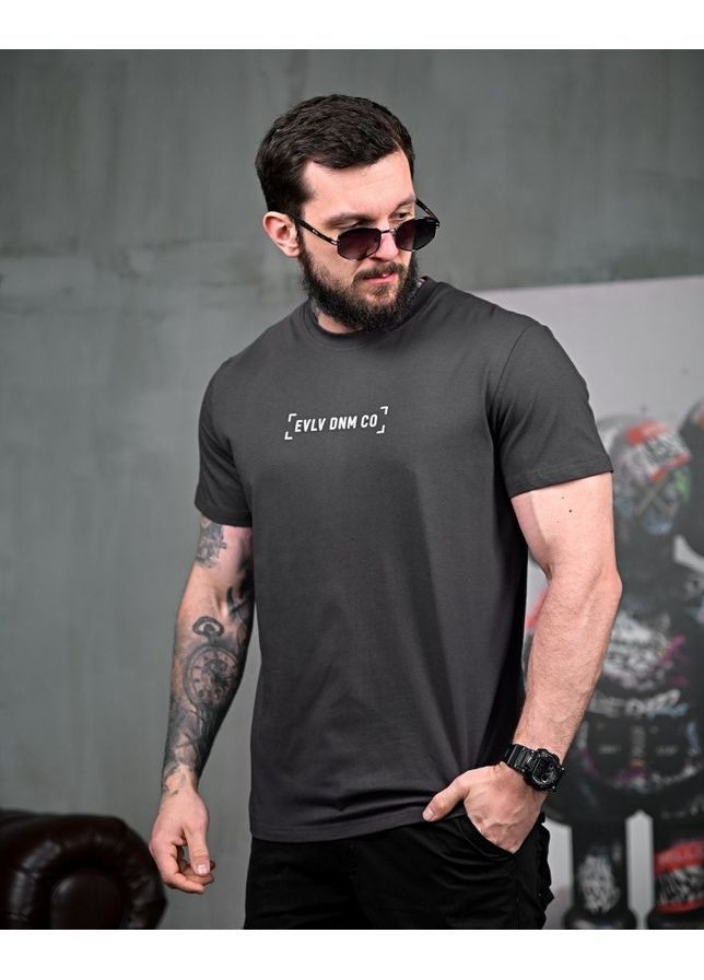 Сіра футболка evlv grey No Brand