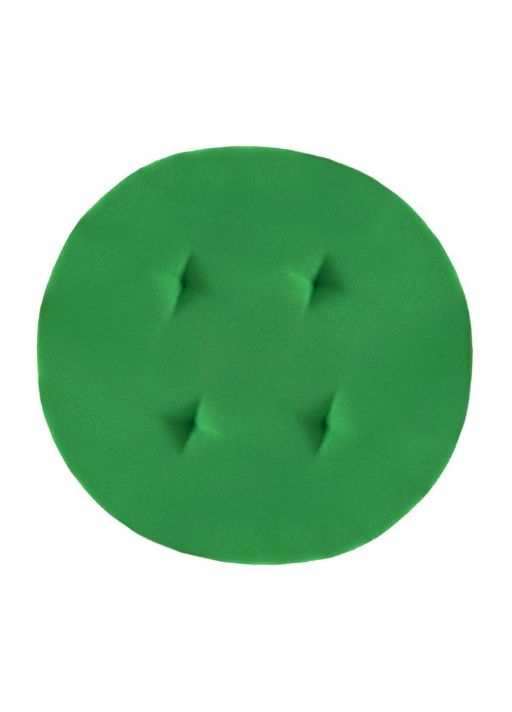 Подушка на стілець Ø 35х2 см зелений No Brand (324829617)