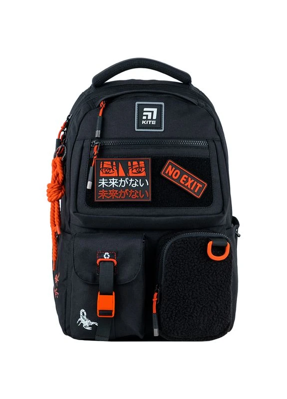 Рюкзак чорний Education teens K24-2587M-5 Kite (294181398)