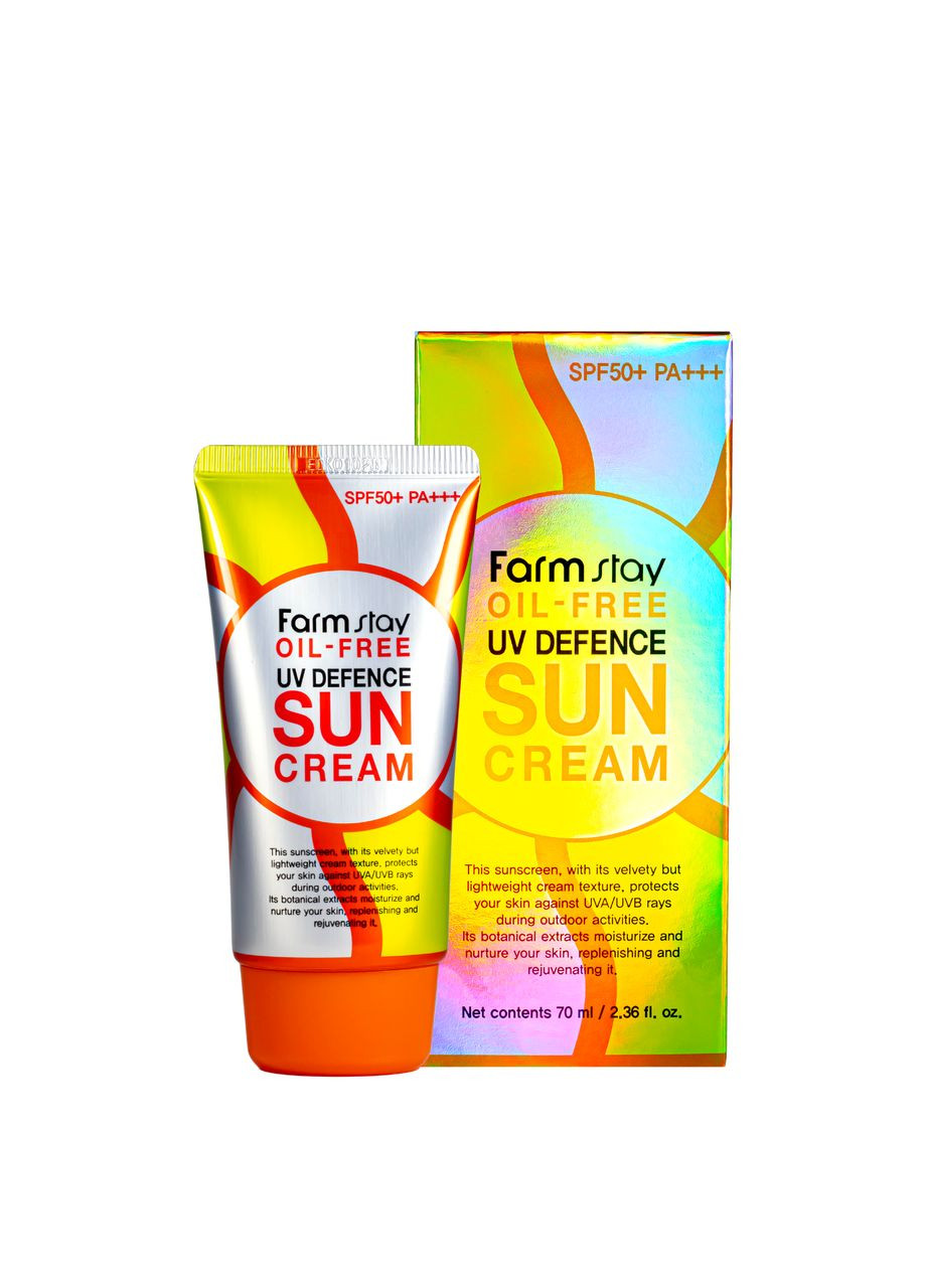 Солнцезащитный обезжиренный крем Oil Free UV Defence Sun Cream SPF50+/PA+++ - 70 мл FarmStay (367986153)
