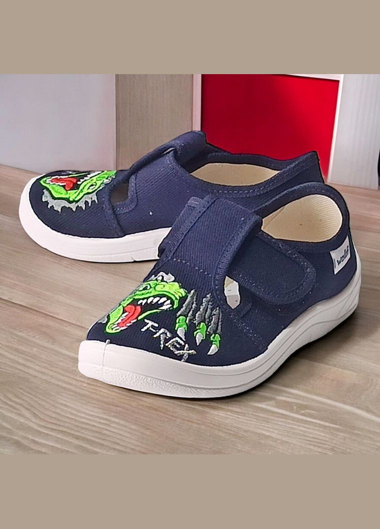 Ортопедичні тапочки капчики на липучці для хлопчика змінне взуття в садок Валді Waldi (341277507)