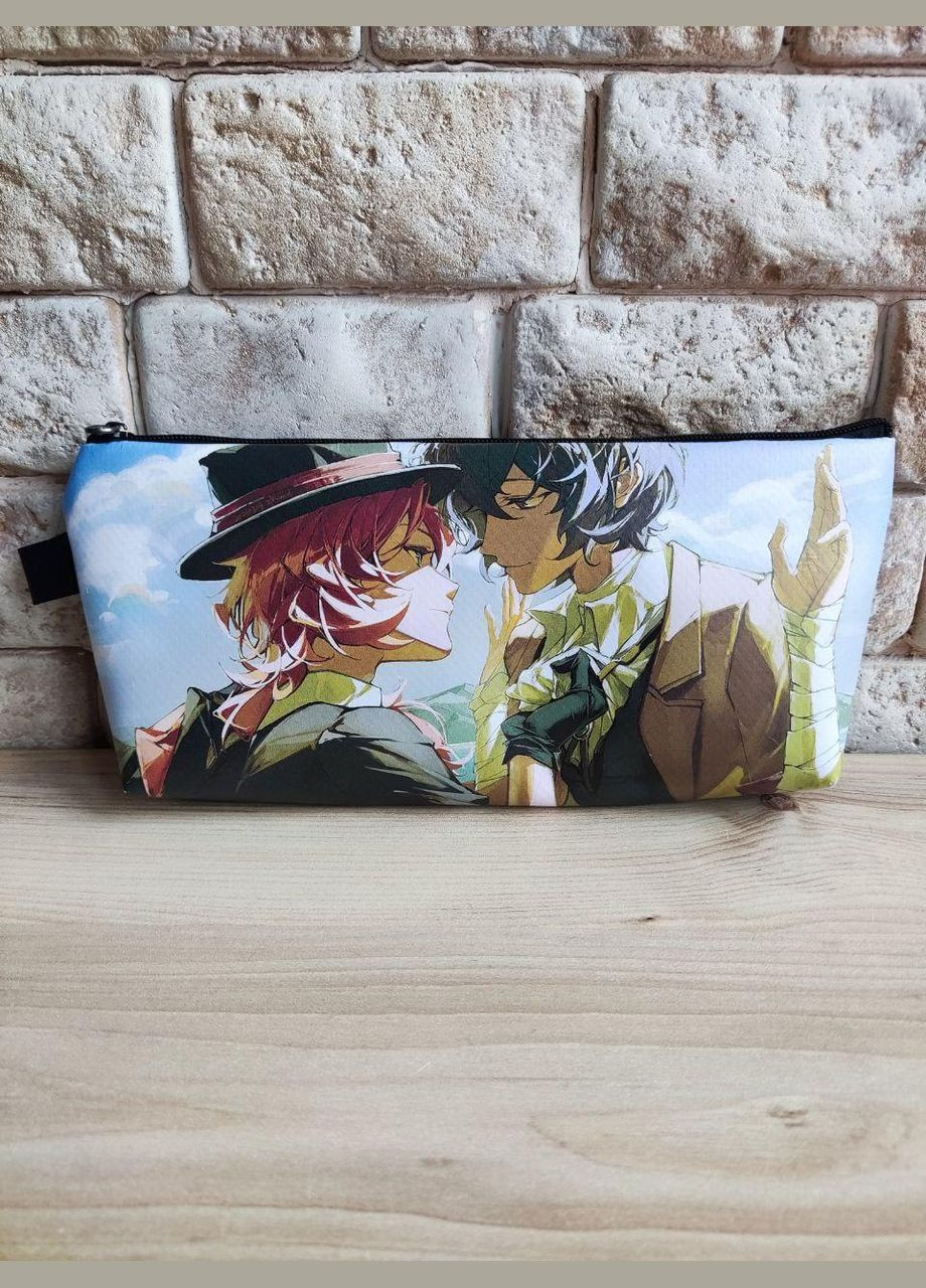 Пенал косметичка Аниме Бродяие псы Bungo Stray Dogs No Brand (317334547)