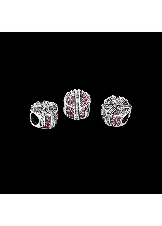 Срібний шарм Пандора "Подарунок" 792006CZR Kabluchka (355348273)