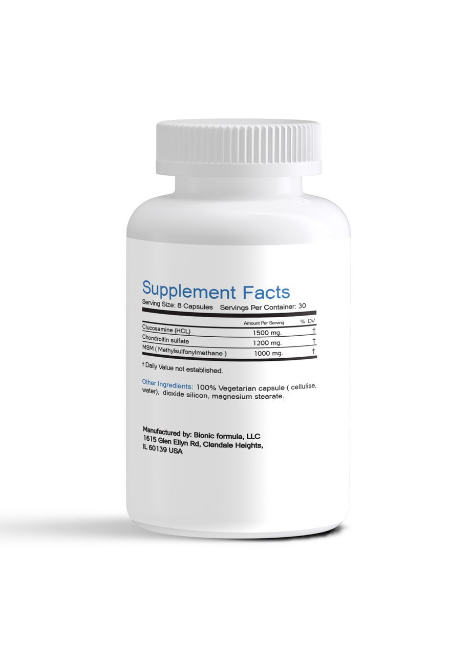 Хондропротектор глюкозамин хондроитин мсм для суставов Bionic Formula (369154344)