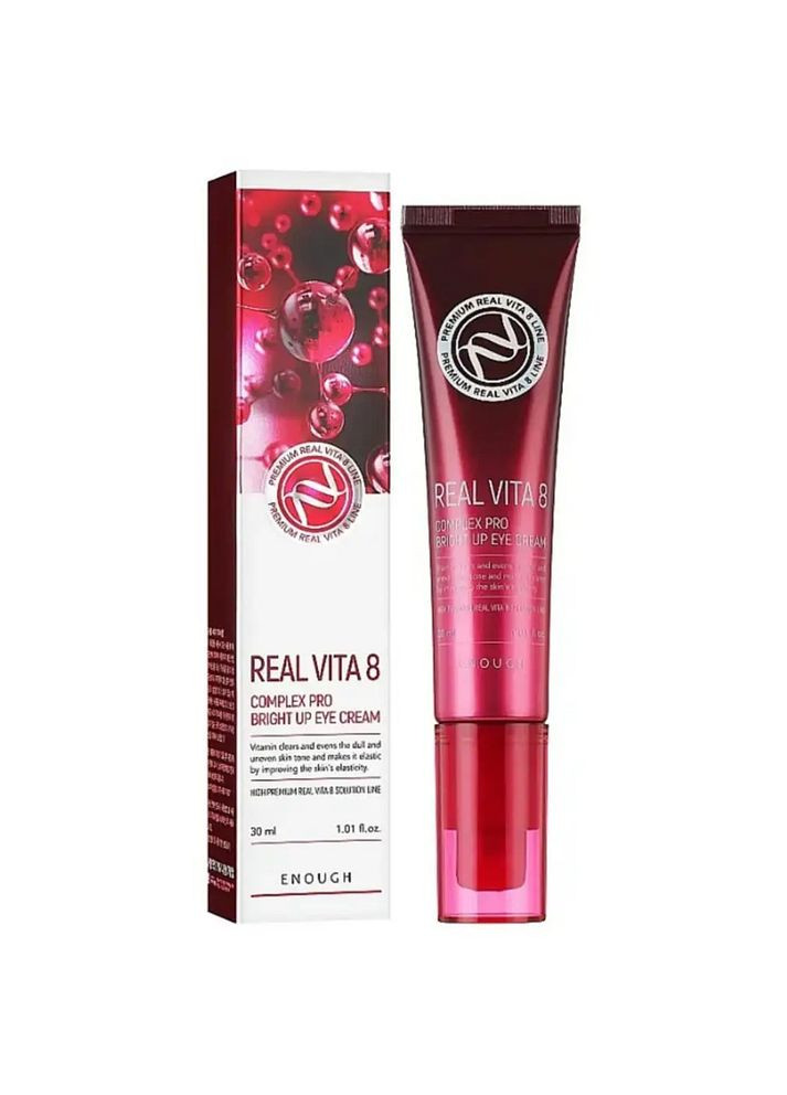 Крем с витаминами для кожи вокруг глаз Real Vita 8 Complex Pro Bright Up Eye Cream 30 мл ENOUGH (349754214)