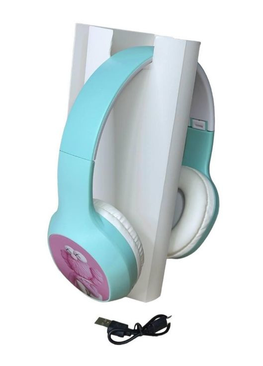 Наушники накладные YLZ-5 FM радио и Bluetooth для детей голубые (1756375776) No Brand (335419329)