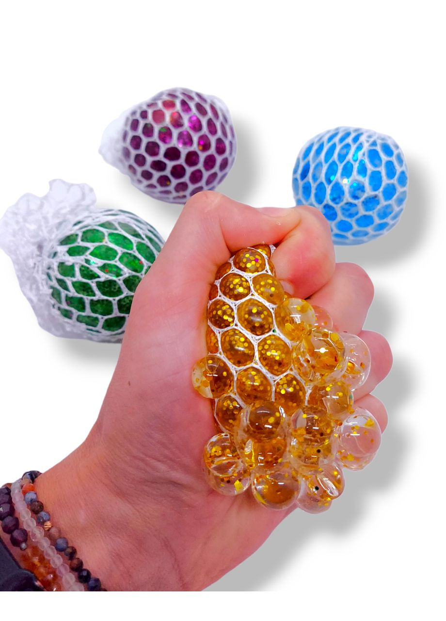 Набор антистресс игрушек "Мяч в сетке" 4шт LOOM BANDS (301998996)