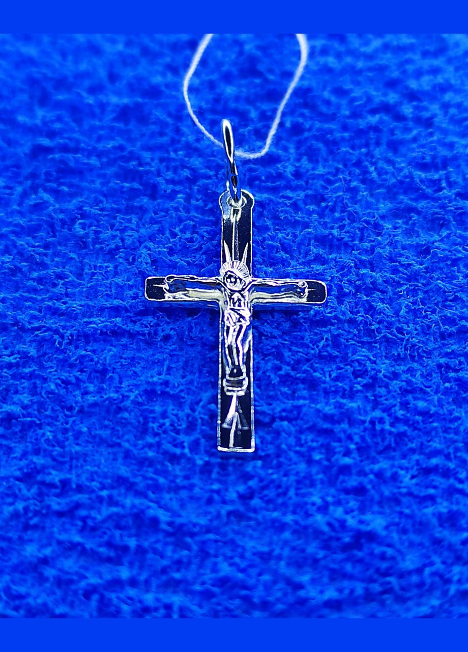 Срібний хрестик 925 проба Shiny 177 No Brand (331885010)