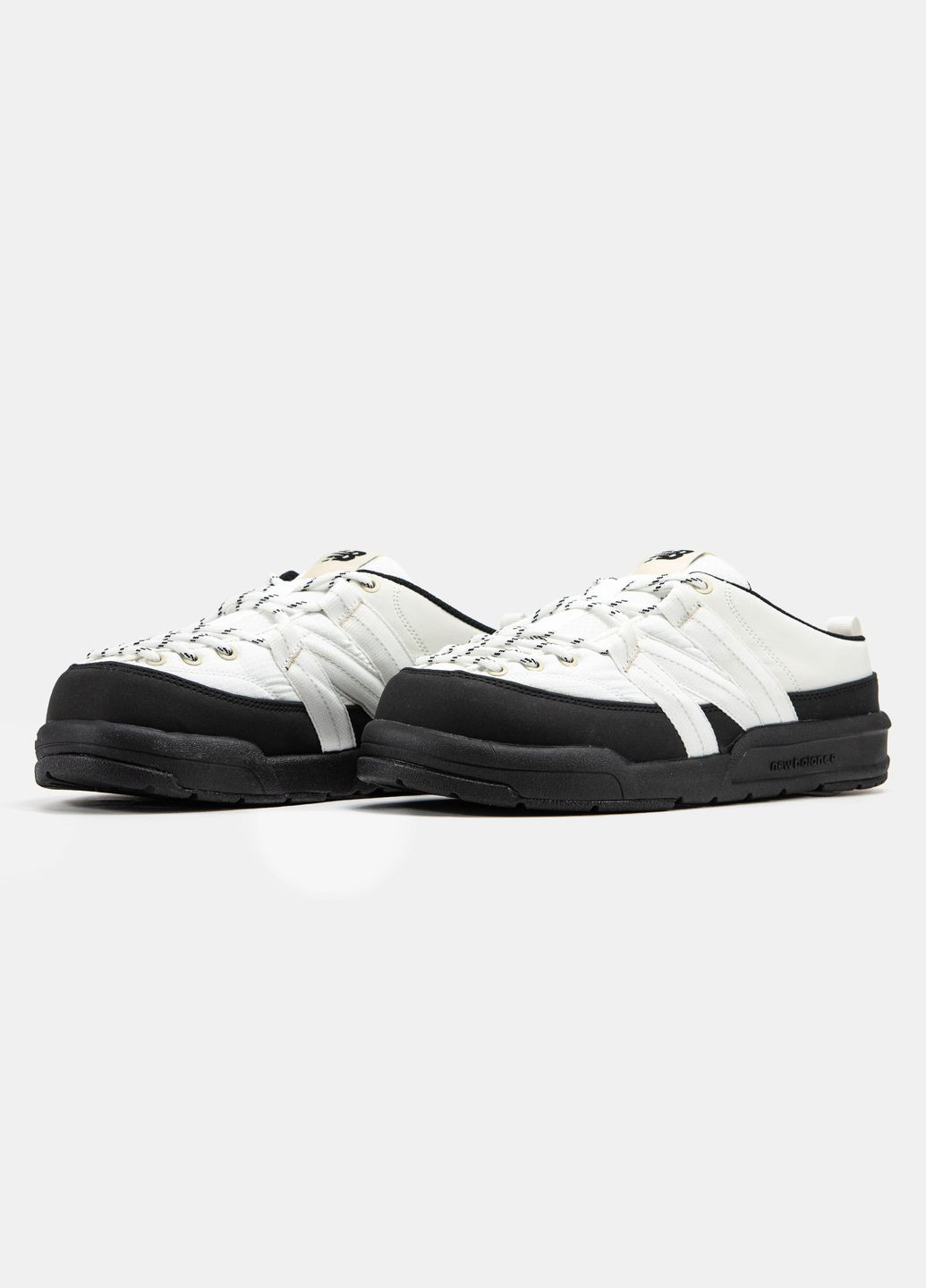 Кроссовки женские и мужские New Balance CRV Mule V2 Beige Black | Нью Баланс ЦРВ Мюлы В2 бежевые No Brand бежевые демисезоны (334000618)