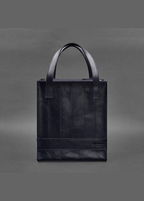 Кожаная женская сумка Бетси темно-синий краст (A-027329) BlankNote шоппер (327873836)