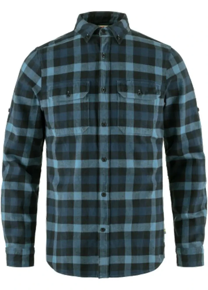 Сорочка Skog Shirt Indigo blue/dark navy Fjallraven (374493241)