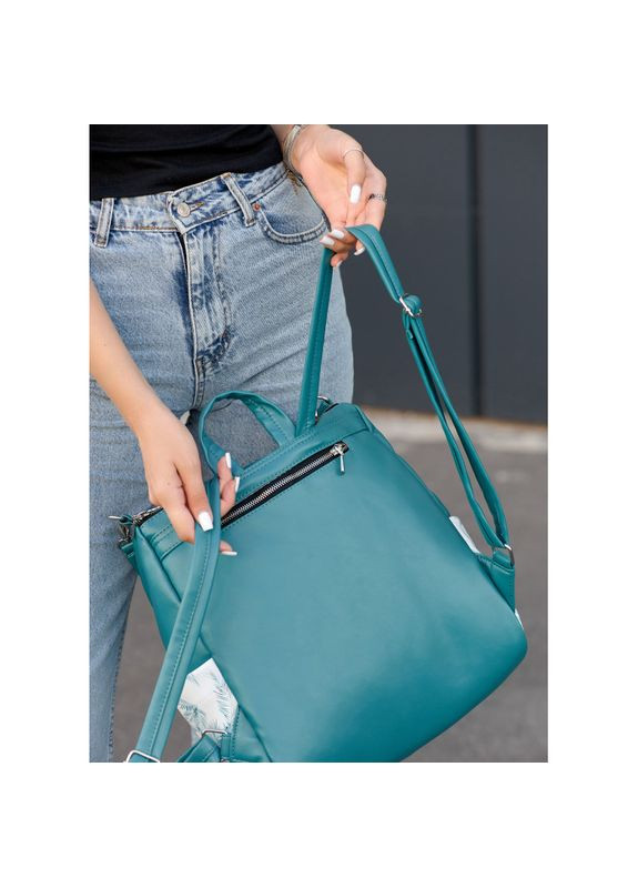 Жіночий рюкзак-сумка Trinity мурена з принтом "Palm" Sambag (329692752)