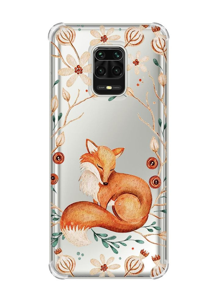 Чохол з потовщеними кутами на Xiaomi Redmi Note 9 Pro/ 9S/ 9 Pro Max Лисичка (принт 420) Creative (368775103)