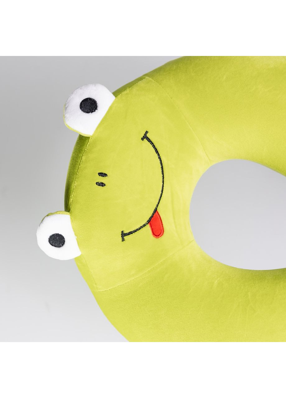 Подушка для шеи Frog U-образная с эффектом памяти для путешествий рогалик для комфорта в дороге Yiwu (370603306)