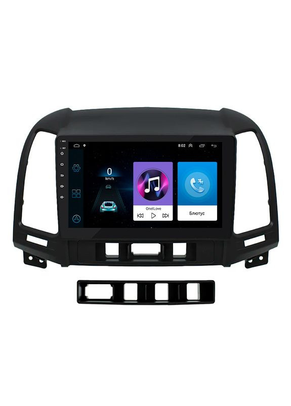 Штатна магнітола для авто Hyundai Santa Fe 2009-2012 9" 1+16 Wi-Fi Optima хюндай 5 шт. Lesko (336194567)