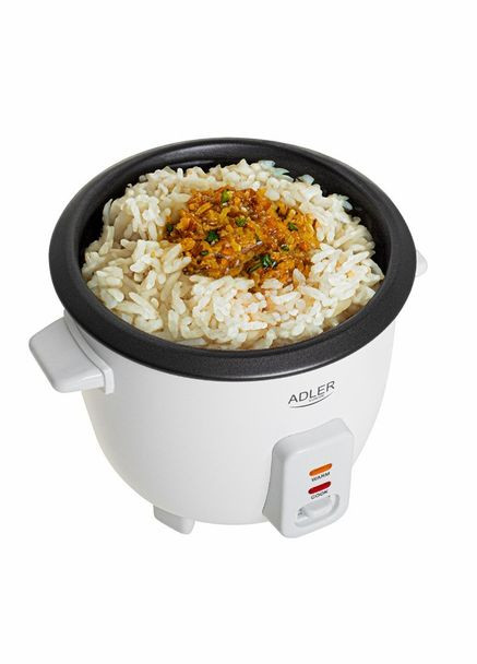 Рисоварка AD 6418 (антипригарне покриття, 300Вт, 0.6л, біла) Adler (311196817)