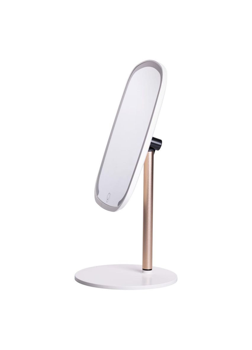 Настільне дзеркало з підсвічуванням 23х18 см для макіяжу на ніжці Біле HP-10-6AW Yiwu (370974004)