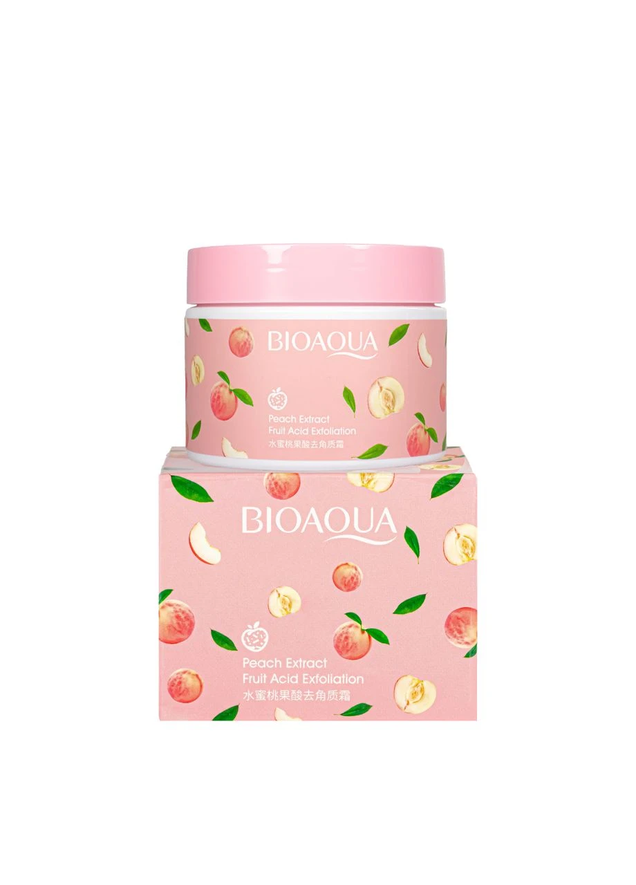 Скраб для обличчя очищуючий Peach Extraсt Fruit Acid Exfoliation з персиком BQY72646 Bioaqua (338426675)