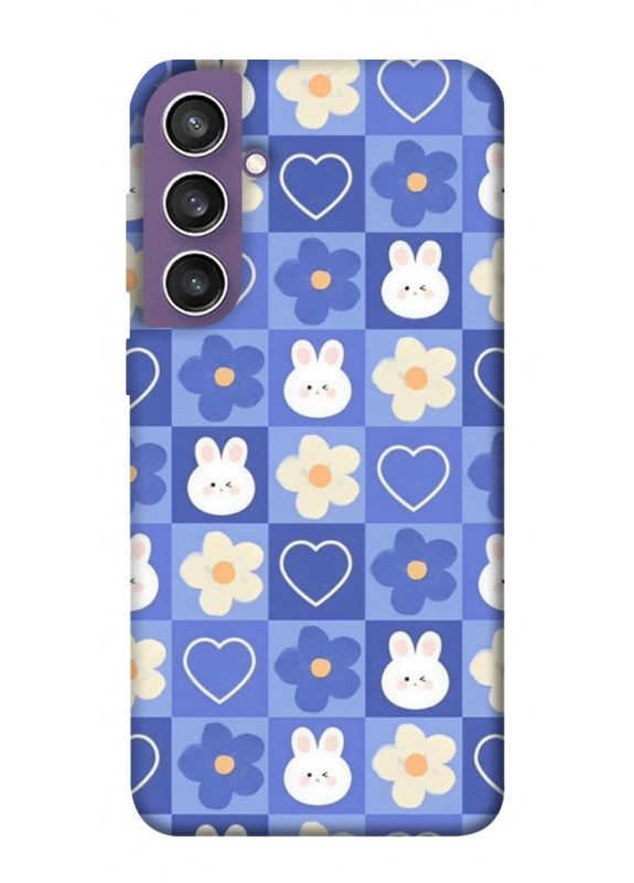 Чохол з принтом для Samsung Galaxy S23 FE / для самсунг галаксі С23 фе Кролики-квіточки No Brand (338606762)