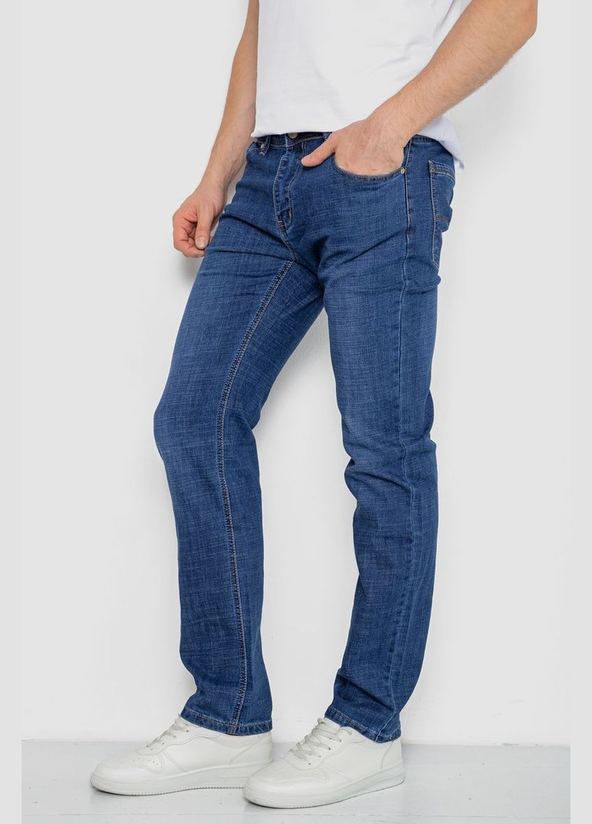 Синие демисезонные прямые джинсы мужские синие однотонные размер 30 (sku_244r2202) Ager