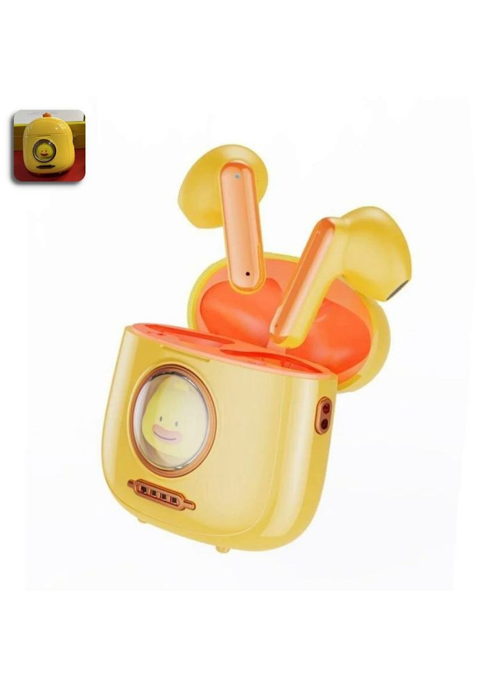 Беспроводные Bluetooth наушники G6 в кейсе стерео гарнитура с сенсорным управлением Желтые XO (360531920)