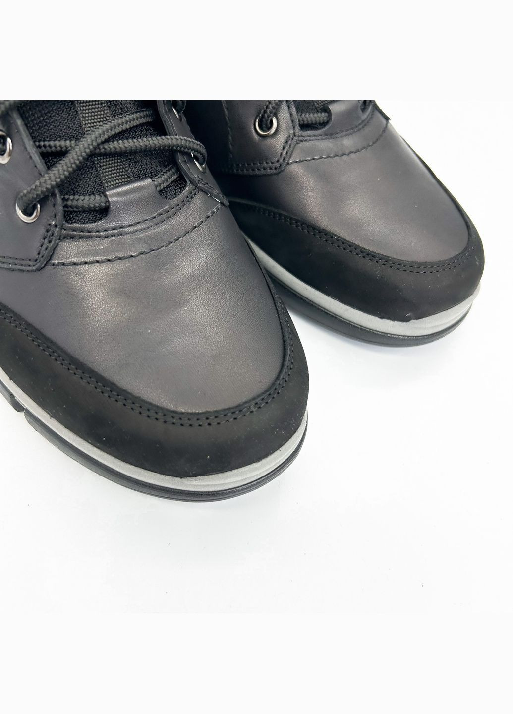 Черные зимние ботинки (р) кожа/нубук 0-2-2-7811 Stepter