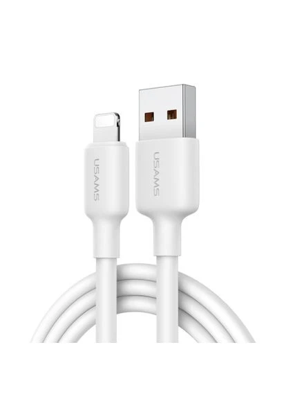 Кабель SJ605 U84 2.4A Lightning Charging Data Cable 2M Білий USAMS (388768832)