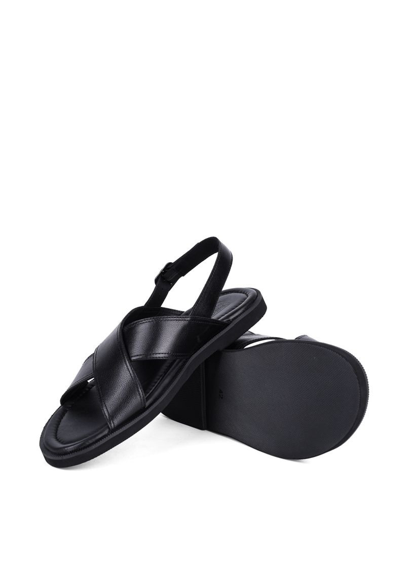 мужские сандалии kb535-7 черный кожа Miguel Miratez