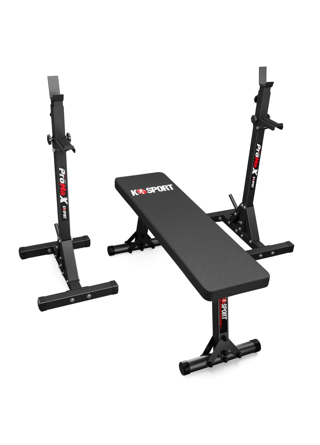 Тренувальний набір пряма лава KSH024 + регульовані стійки KSH015 K-Sport (372736122)