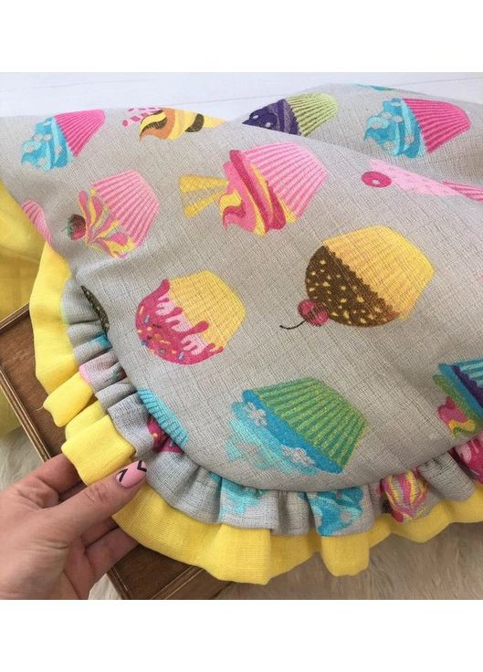 Мусліновий плед-конверт "Тістечка" Moontime (354827105)