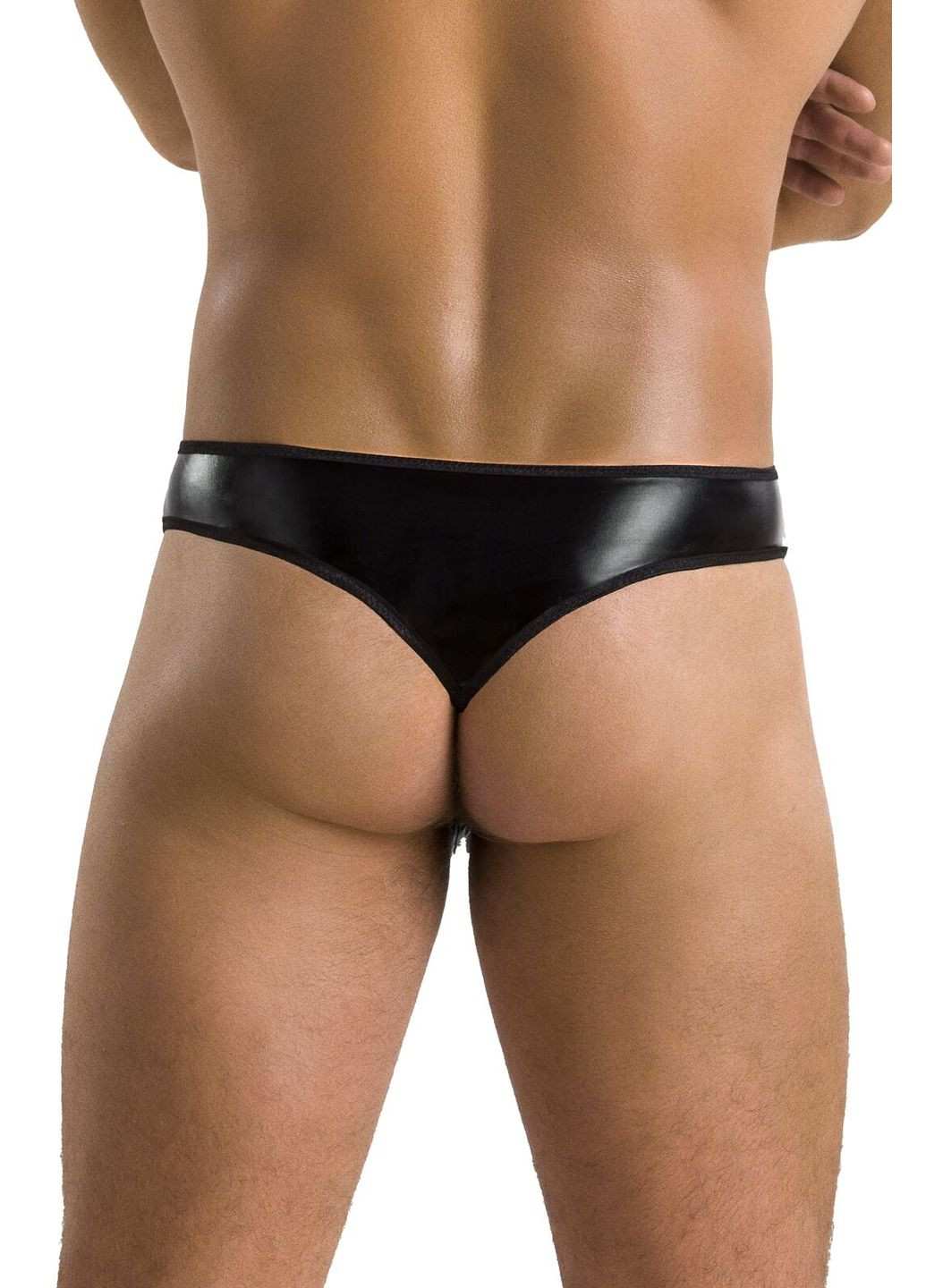 Чоловічі стринги Thong Paul XXL/XXXL, чорні, під латекс Passion (314507833)