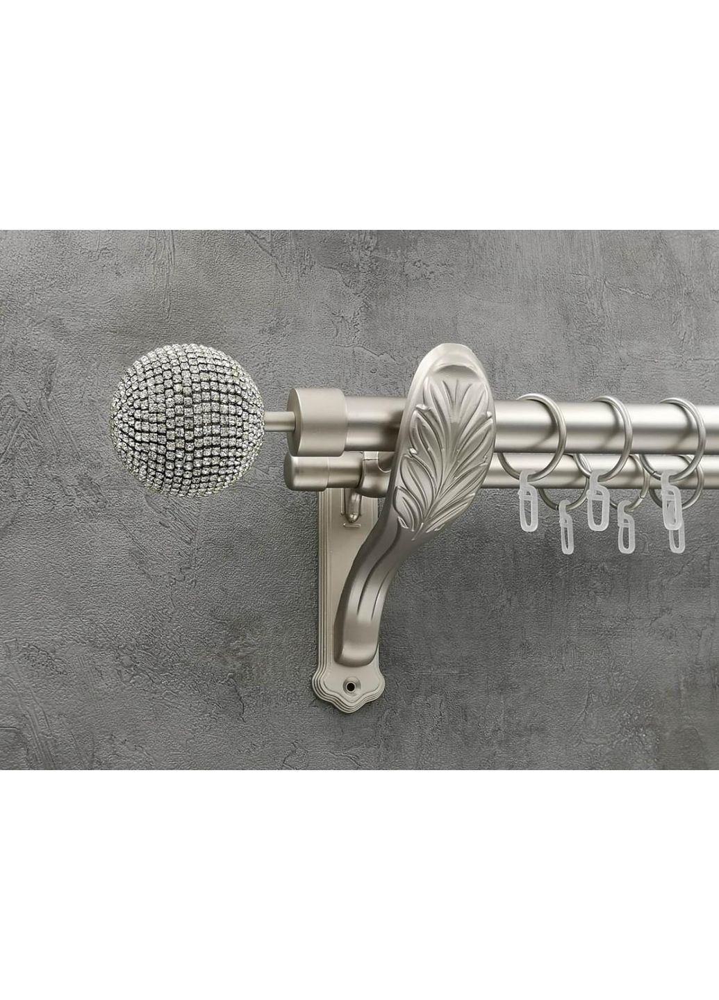 Карниз Емпреса гладка штанга подвійний ретро 25/19 мм 300 см Сатин Quadrum (352782337)