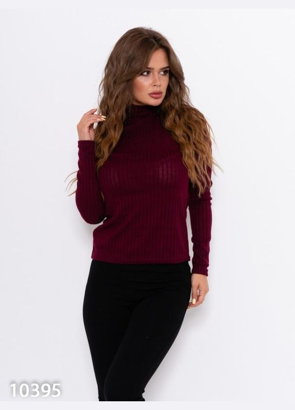 Бордовый демисезонный свитер 10395 бордовый ISSA PLUS
