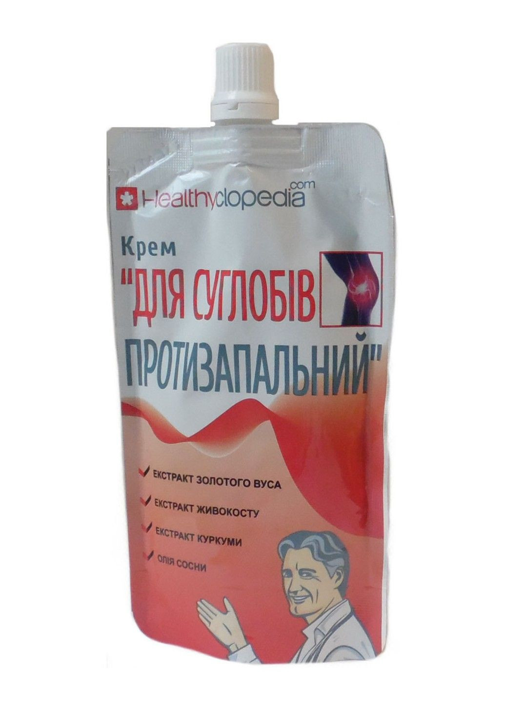 Крем для суглобів протизапальний 100 мл Healthyclopedia Эликсир (316608249)