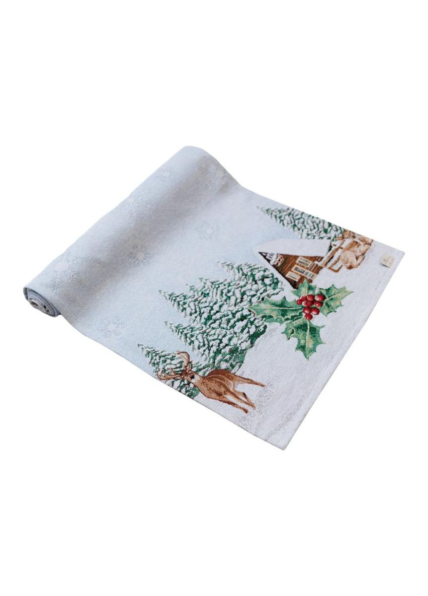 Ранер гобеленовый новогодний Squirrel 35х100 см дорожка на стол для праздничного оформления ProDobro (369377934)
