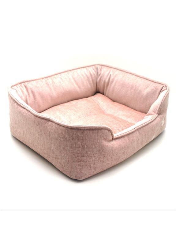 Лежак для собак та котів Мінор двосторонній рожевий №2 50х65х21 см Zoo-hunt (293516855)
