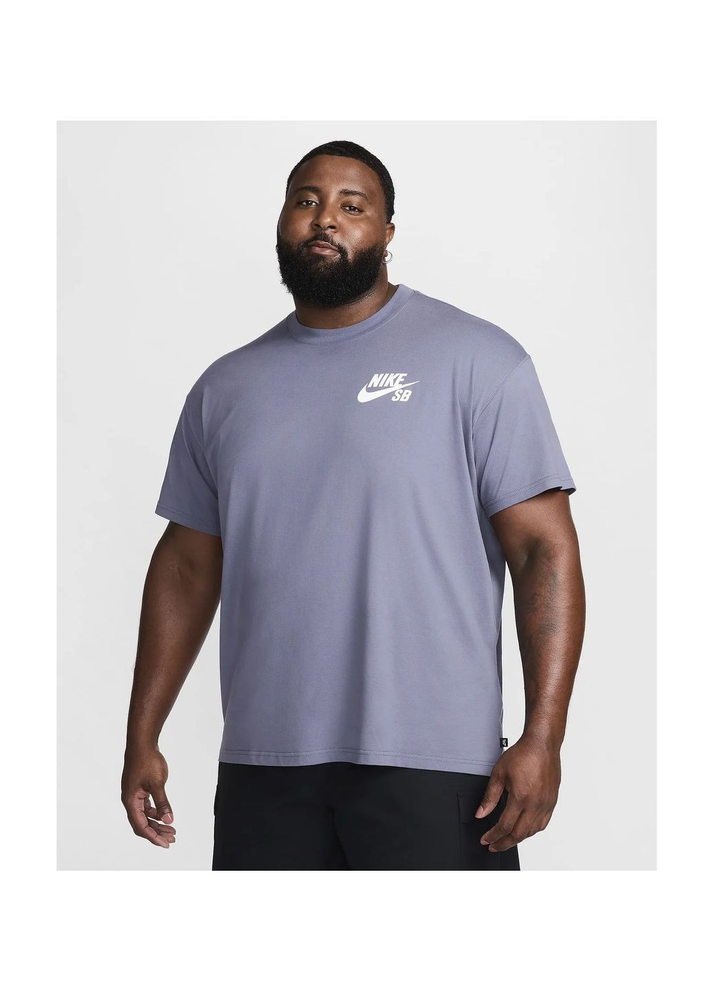 Фиолетовая мужская футболка sb tee logo lbr violet Nike