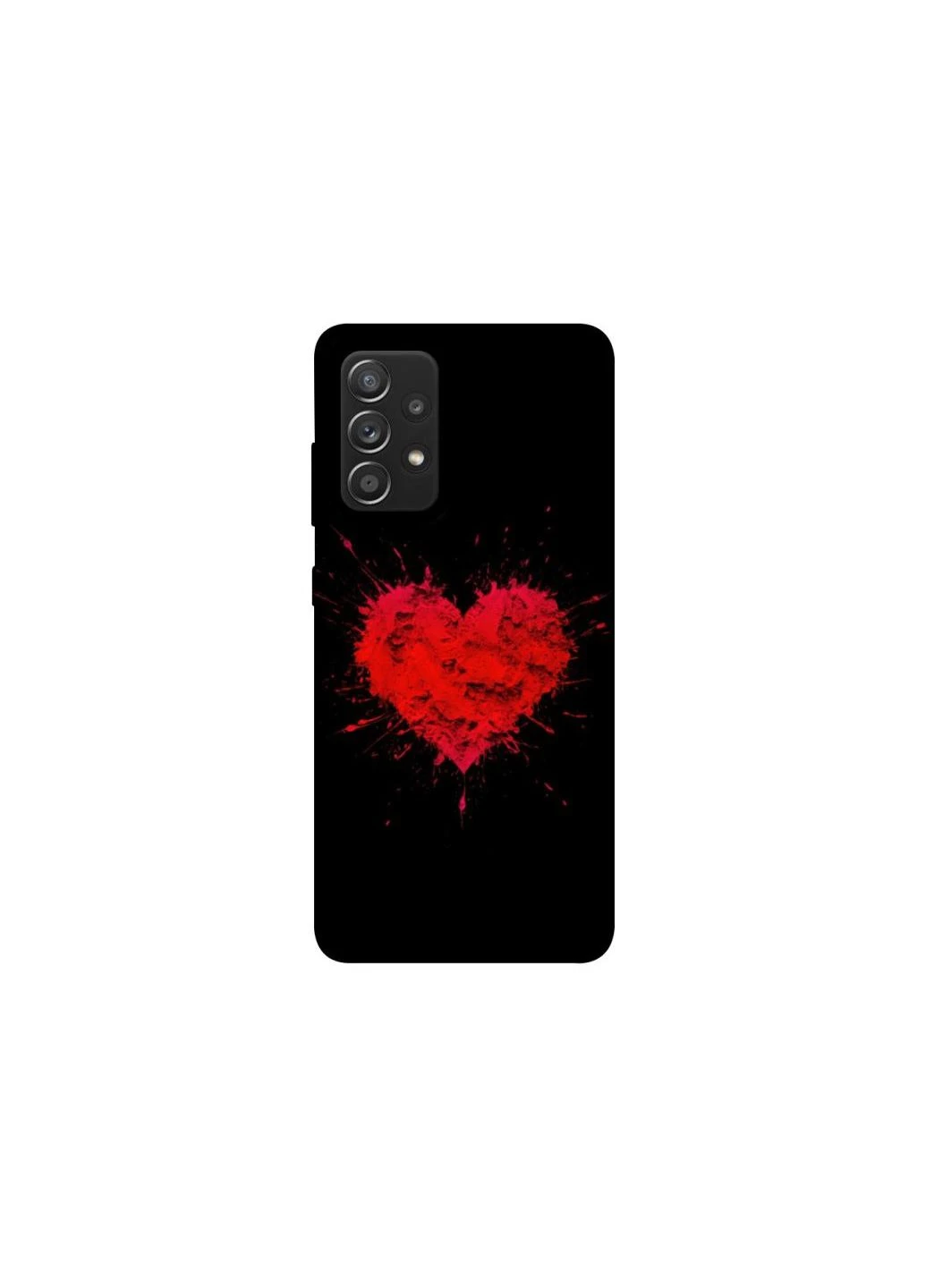 Чехол на Samsung Galaxy A52 4G / A52 5G Splash heart Frontalka (354682104)