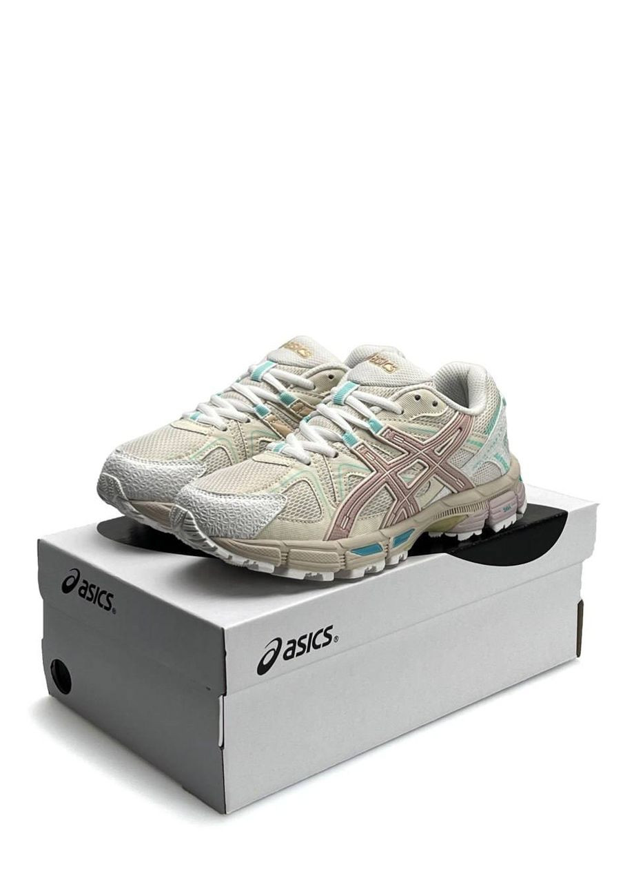 Кроссовки женские ASICS No Brand Gel-Kahana 8 S Beige Pink Mint бежевые демисезоны (317368226)