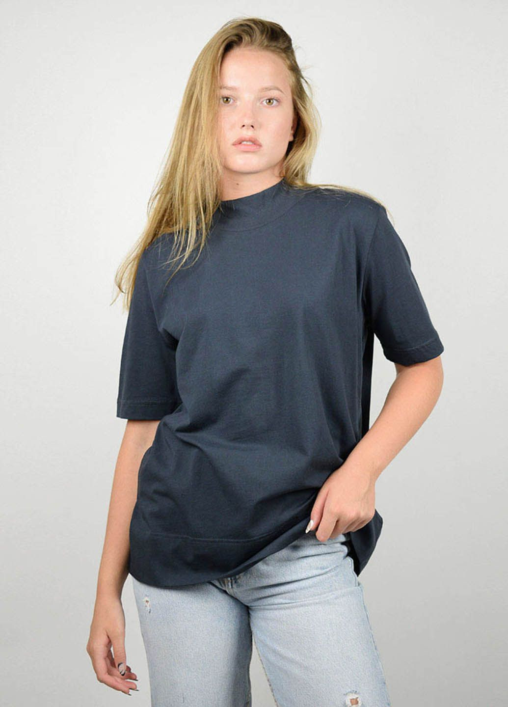 Сіра літня футболка жіноча сіра 101068 Power