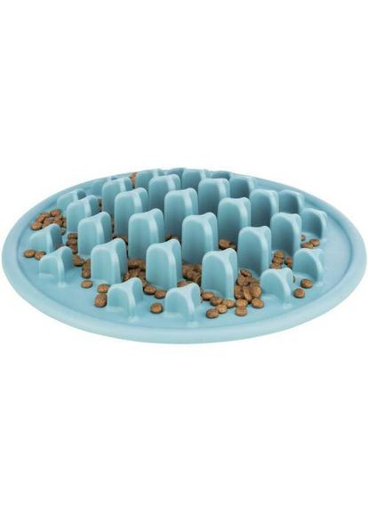 Килимок Pillars "Повільне годування" для котів, термопластична гума, d 35 см (блакитний) Trixie (349823365)