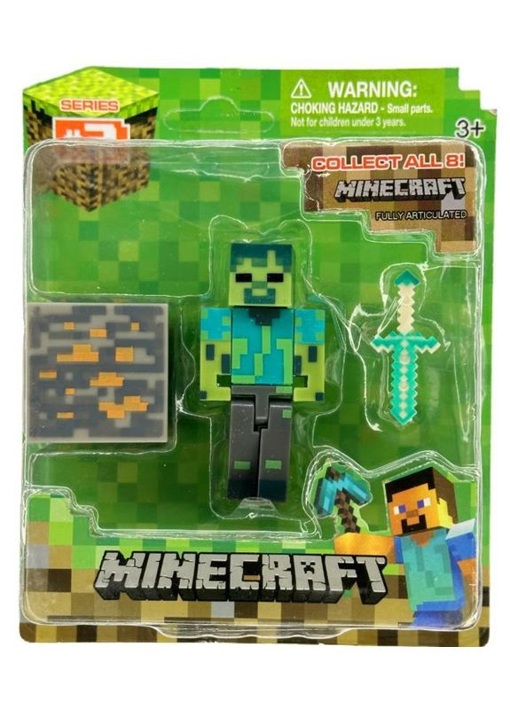 Зомби фигурка Minecraft No Brand (282719814)
