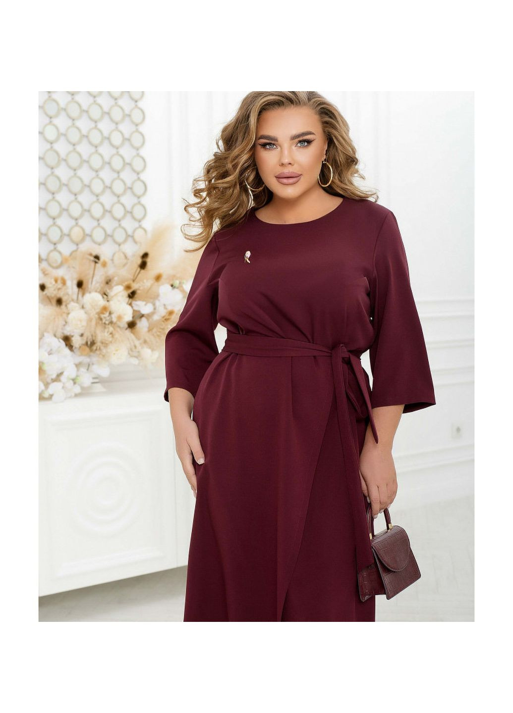 Бордовое платье Liton