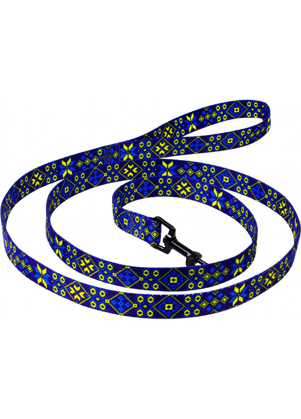 Повідець капроновий 2.5 мм/152 см Вишиванка блакитна (4820276191419) Lucky Pet (322455806)