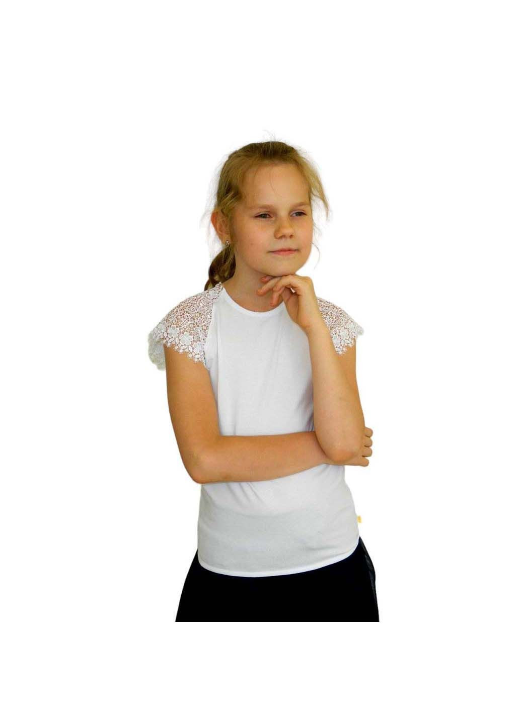 Белая блузка Лио демисезонная