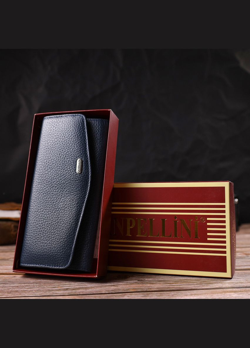 Жіночий стильний гаманець із зручним функціоналом шкіряний 21725 Canpellini (331911233)