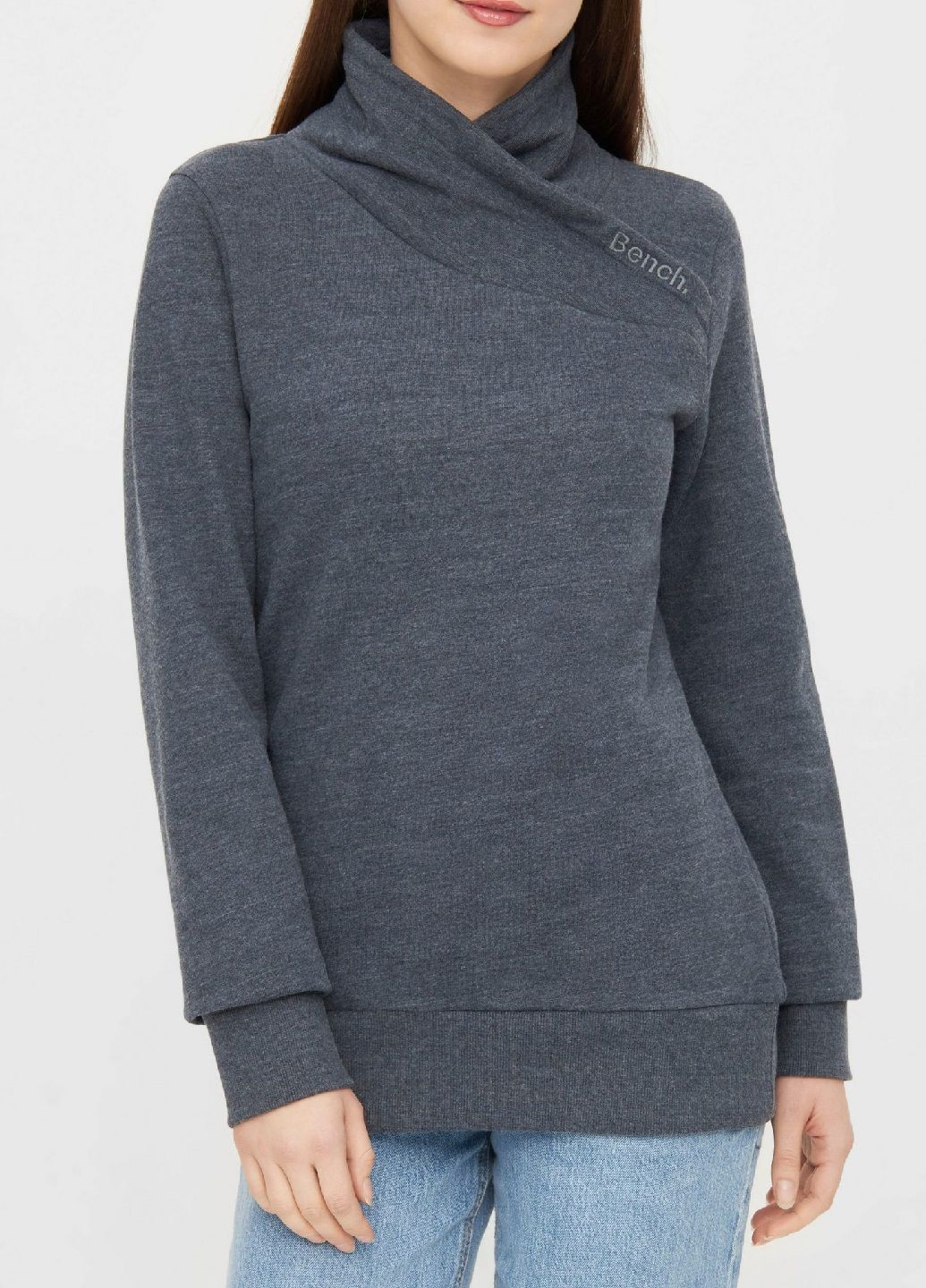 Черный свитшот Bench однотонный (318483623)